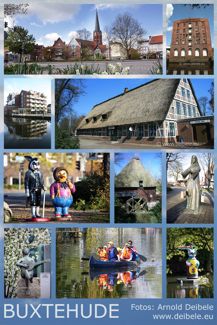Buxtehude Bilder, Fotos von Arnold Deibele, Abthaus, Alte Lateinschule, Am Geesttor, Bahnhof, Barkassenfahrten, Breite Straße, Bürgerhaus, Buxtehude, Buxtehuder Firmen, Der Siebte Schornstein, Elbekliniken, Fachhochschul,Figur 1000, Fleth-Apotheke, Flethbrücke, Flethmühle, Friedhof Stader Straße, Gründahl-Mühle, Harburger Straße, Heimatmuseum, Hoyers Gang, Kaserne Torhaus , Katze mit Bügel, Klosterhof, Kriegerdenkmal Harburger Straße, Kriegerdenkmal Stader Straße, Kunstinsel, Lange Straße 19, Lange Straße 37, Linah-Zwinger, Lüneburger Schanze, Mühlenteich,Neptun, Nonne mit Schaf, Ovelgönner Wassermühle, Petriplatz, Rote Laterne, Schlachterei Bitter, Stadtbibliothek, Stadthaus, Stadtmauer, Stavenort, Sterbender Krieger, Strandzeichen, Symphonie des Lichts, Villen Stader Straße, Viverstraße, ZOB, Zwinger, 
